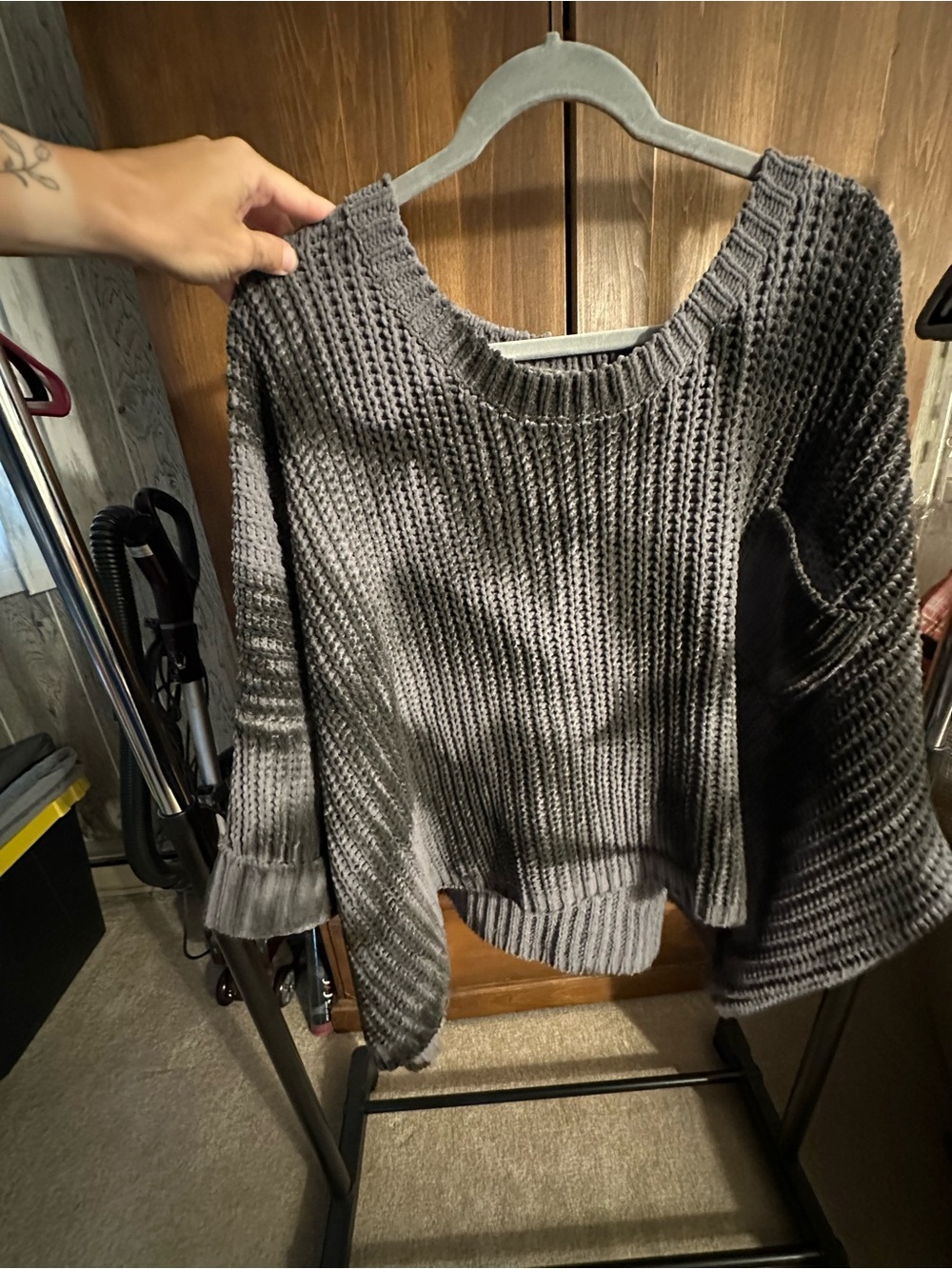 Cozy Chunky Knit Women's Sweater - Gray
